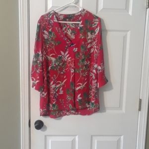 Flower detail blouse